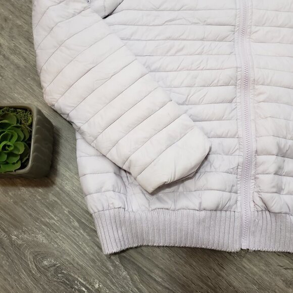 Hyba Lavender Spring Puffer Coat Bomber Jacket Sz XXL Purple - Picture 3 of 9